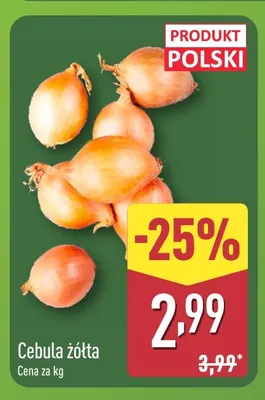 Cebula żółta promocja w Aldi