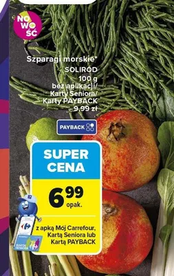 Szparagi morskie Soliród promocja w Carrefour
