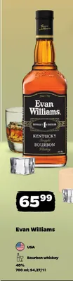 Bourbon whiskey Evan Williams USA 40% promocja w Netto
