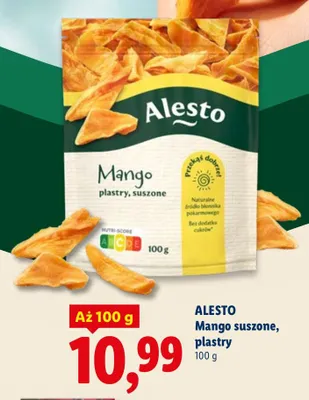 Mango suszone plastry Alesto promocja w Lidl
