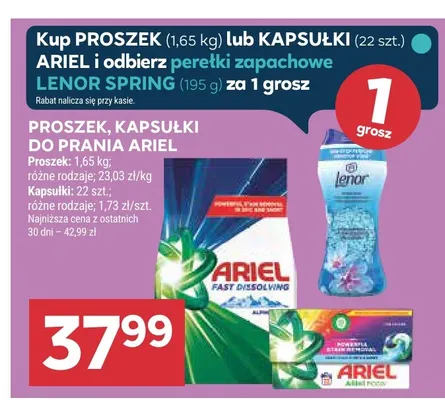 Kapsułki do prania Ariel promocja w Stokrotka