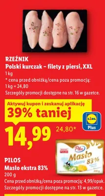 Kurczak filety z piersi XXL promocja w Lidl