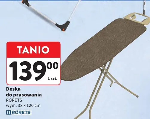 Deska do prasowania wym. 38 x 120 cm promocja w Intermarche