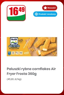 Paluszki rybne cornflakes Air Fryer Frosta promocja w Dino
