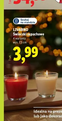 Świeczki zapachowe Livarno promocja w Lidl
