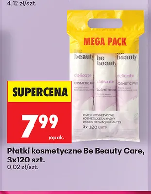 Płatki kosmetyczne 3-pak Be Beauty Care promocja w Biedronka