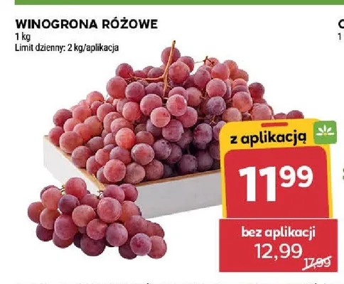 Winogrona różowe promocja w Stokrotka
