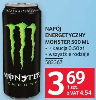 Napój energetyczny Monster 500 ml promocja w Selgros