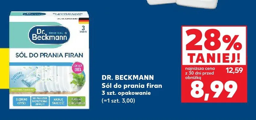 Sól do prania firan Dr. Beckmann promocja w Kaufland