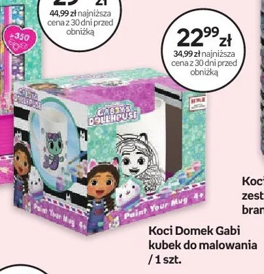 Koci Domek Gabi kubek do malowania promocja w Empik