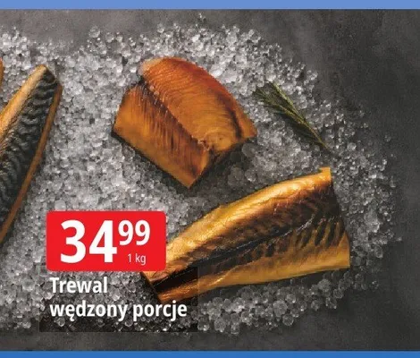 Trewal wędzony porcje promocja w Leclerc