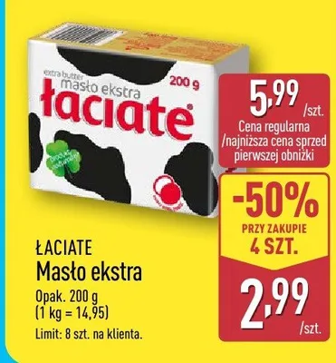 Masło ekstra promocja w Aldi