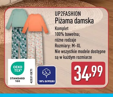 Piżama damska Up2fashion promocja w Aldi