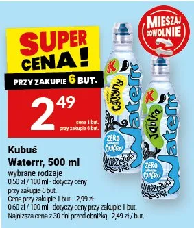 Woda Kubuś Waterrr promocja w Twój Market