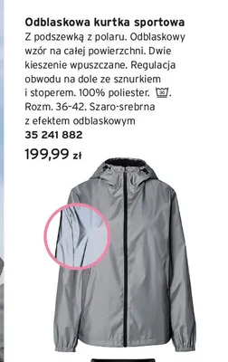 Odblaskowa kurtka sportowa promocja w Tchibo