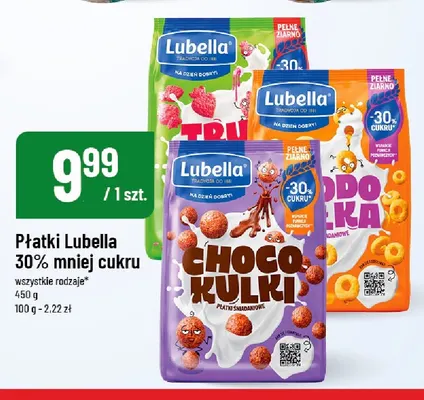 Płatki Lubella 30% mniej cukru Miodokółka promocja w POLOmarket