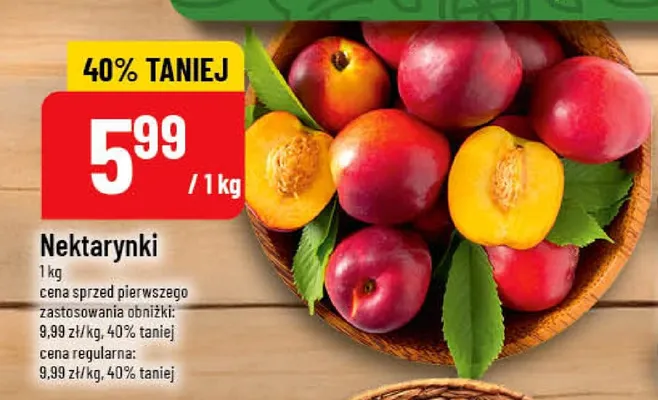 Nektarynki promocja w POLOmarket