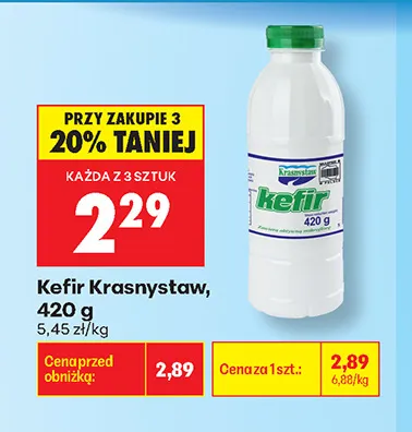 Kefir Krasnystaw promocja w Biedronka