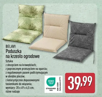 Poduszka na krzesło ogrodowe promocja w Aldi