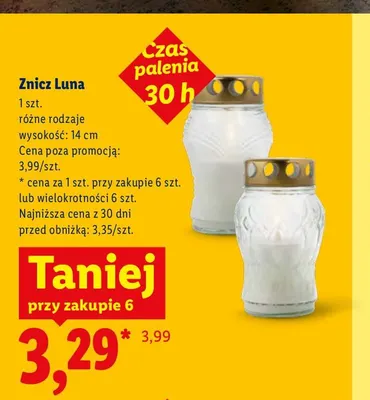 Znicz Luna promocja w Lidl