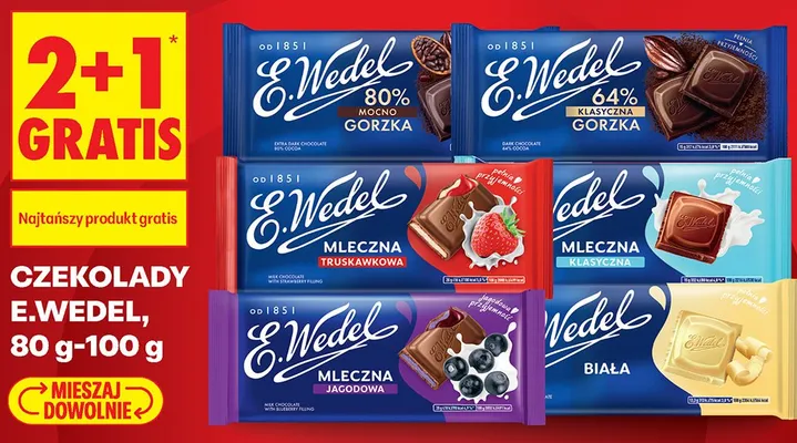 Czekolada E.Wedel mleczna klasyczna promocja w Biedronka