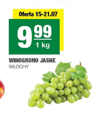 Winogrono jasne Włochy promocja w SPAR