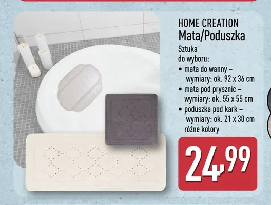 Mata pod prysznic Home Creation promocja w Aldi