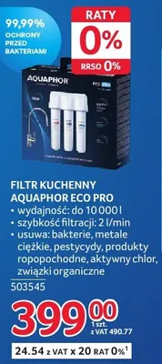 Filtr kuchenny Aquaphor ECO PRO promocja w Selgros