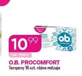 Tampony O.B. ProComfort promocja w Drogerie Koliber