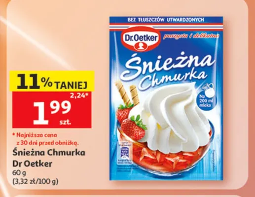 Śnieżna Chmurka Dr.Oetker promocja w Auchan