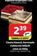 Ciasto Kawuś Cukiernia Wójcik promocja w Delfin