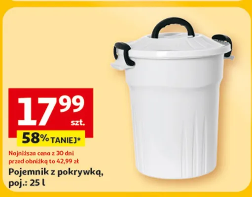 Pojemnik z pokrywką promocja w Auchan