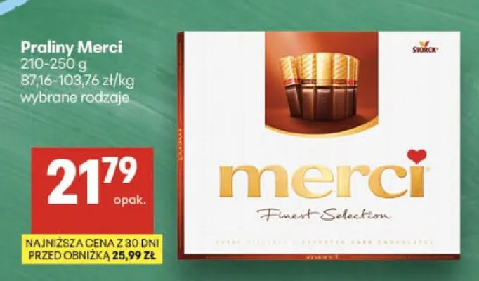 Praliny Merci promocja w Delikatesy Centrum