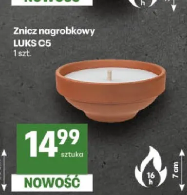 Znicz nagrobkowy Luks C5 promocja w Delikatesy Centrum