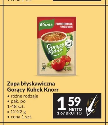Zupa błyskawiczna Knorr Gorący Kubek promocja w Makro