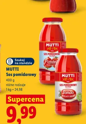 Sos pomidorowy Tondo Mutti promocja w Lidl