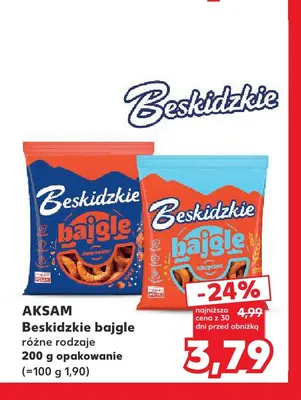 Beskidzkie bajgle Aksam promocja w Kaufland