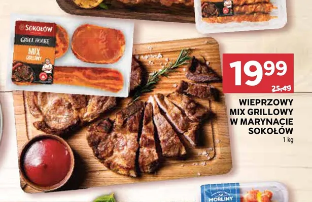 Wieprzowy mix grillowy w marynacie Sokołów promocja w Stokrotka
