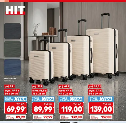 Walizka ABS 39 l promocja w Kaufland