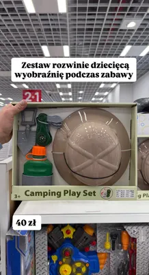 Zestaw zabawkowy kempingowy Camping Play Set promocja w Pepco