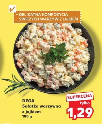 Sałatka warzywna z jajkiem promocja w Kaufland