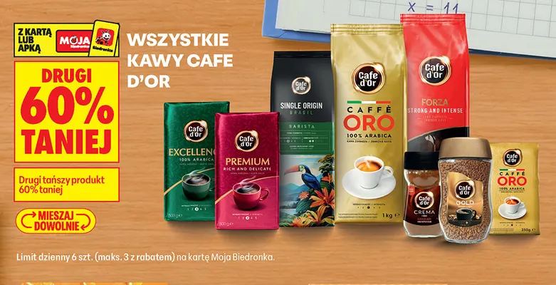 Kawa mielona Cafe d'Or Caffè Oro promocja w Biedronka