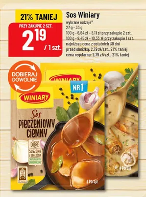 Sos pieczeniowy ciemny Winiary promocja w POLOmarket