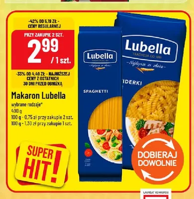 Makaron spaghetti Lubella promocja w POLOmarket