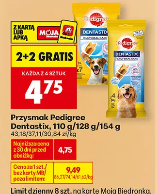 Przysmak Pedigree Dentastix 128 g promocja w Biedronka