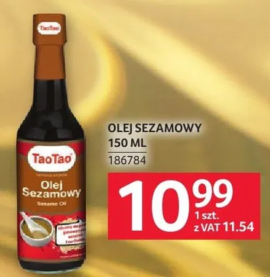 Olej sezamowy TaoTao promocja w Selgros