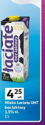 Mleko Łaciate UHT bez laktozy 1,5% promocja w Auchan