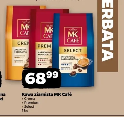 Kawa ziarnista MK Café Select promocja w Netto