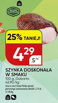 Szynka doskonała w smaku promocja w Chata Polska