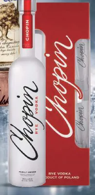 Wódka Chopin Rye + 2 kieliszki promocja w Dino